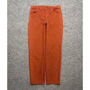Vintage Levis 33x30 Orange Rust Denim Jeans Made In USA Classic Straight Leg